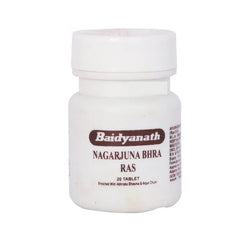 Baidyanath Ayurvedic (Jhansi) Nagarjuna Bhra Ras 20 Tablet Baidyanath Ayurvedic (Jhansi) Nagarjuna Bhra Ras 20 Tablet
