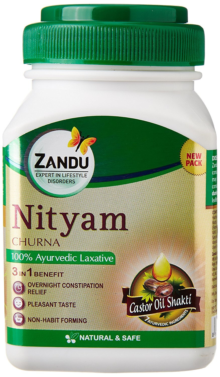 Zandu Ayurveda Nityam Abführmittel Churan Pulver und Tabletten