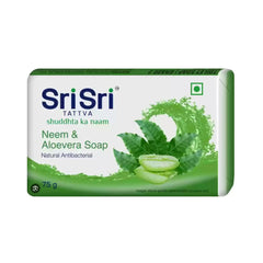 Sri Sri Tattva Neem & AloeVera Natural Antibacterial (3+1 Combo Pack) Soap 75gm Sri Sri Tattva Neem & AloeVera Natural Antibacterial (3+1 Combo Pack) Soap 75gm