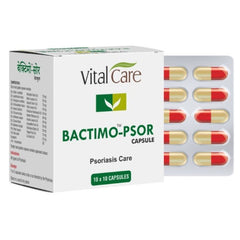 Vital Care Ayurvedic Bactimo Psor 100 Capsule Vital Care Ayurvedic Bactimo Psor 100 Capsule