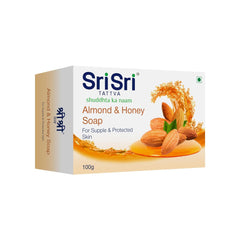 Sri Sri Tattva Almond & Honey For Supple & Protected Skin Soap 100gm Sri Sri Tattva Almond & Honey For Supple & Protected Skin Soap 100gm