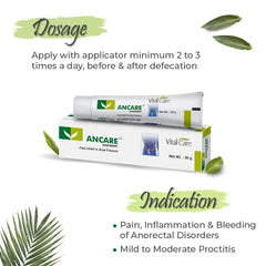 Vital Care Ayurvedic Ancare Ointment 30gm Vital Care Ayurvedic Ancare Ointment 30gm