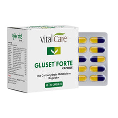 Vital Care Ayurvedic Gluset Forte 100 Capsule Vital Care Ayurvedic Gluset Forte 100 Capsule
