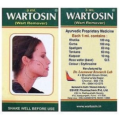 Esvee Ayurvedic Wartosin Wart Remover Lotion 3 ml Esvee Ayurvedic Wartosin Wart Remover Lotion 3 ml