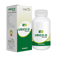 Vital Care Ayurvedic Urico D 60 Capsule Vital Care Ayurvedic Urico D 60 Capsule