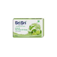 Sri Sri Tattva Lime & Tea Tree Oil Soap Fresh & Gentle (3 + 1 Combo Pack) 75gm Sri Sri Tattva Lime & Tea Tree Oil Soap Fresh & Gentle (3 + 1 Combo Pack) 75gm