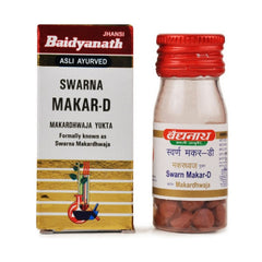 Baidyanath Ayurvedic (Jhansi) Swarna Makar D Makardhwaja Yukta Tablets Baidyanath Ayurvedic (Jhansi) Swarna Makar D Makardhwaja Yukta Tablets