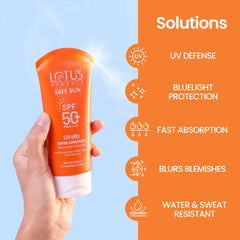 Lotus Herbals Cosmetics Safe Sun UltraRx Tinted Sunscreen SPF 50+ Lotus Herbals Cosmetics Safe Sun UltraRx Tinted Sunscreen SPF 50+