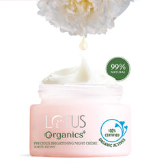 Lotus Organics+ Lotus Precious Brightening Night Creme Cream 50g Lotus Organics+ Lotus Precious Brightening Night Creme Cream 50g