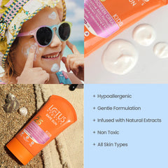 Lotus Herbals Cosmetics Safe Sun Kids Sunscreen Cream SPF-25 100g Lotus Herbals Cosmetics Safe Sun Kids Sunscreen Cream SPF-25 100g