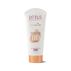 Lotus Herbals Cosmetics WhiteGlow Matt Look DD Cream SPF 20 Natural Beige 50g Lotus Herbals Cosmetics WhiteGlow Matt Look DD Cream SPF 20 Natural Beige 50g