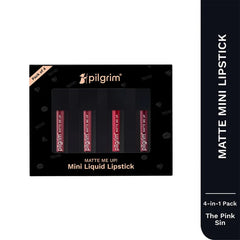 Pilgrim Cosmetics Matte Me Up! Liquid lipstick 4 in 1 pack (minis) Pilgrim Cosmetics Matte Me Up! Liquid lipstick 4 in 1 pack (minis)