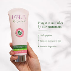 Lotus Organics+ Cosmetics Lotus Precious Brightening Face Wash 100g Lotus Organics+ Cosmetics Lotus Precious Brightening Face Wash 100g