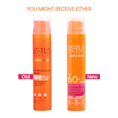 Lotus Herbals Cosmetics Safe Sun UltraRX Sunscreen Serum SPF 60 PA++++ Lotus Herbals Cosmetics Safe Sun UltraRX Sunscreen Serum SPF 60 PA++++
