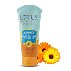 Lotus Herbals Cosmetics Safe Sun Sports Daily Defence UV Block Sunscreen SPF 50+ Lotus Herbals Cosmetics Safe Sun Sports Daily Defence UV Block Sunscreen SPF 50+