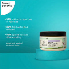 Pilgrim Cosmetics Spanish Rosemary & Biotin Anti-Hairfall Hair Mask 200.0 gm | 7.05 oz Pilgrim Cosmetics Spanish Rosemary & Biotin Anti-Hairfall Hair Mask 200.0 gm | 7.05 oz