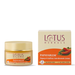 Lotus Herbals Cosmetics Papaya Blem Papaya n Saffron Anti Blemish Cream 50g Lotus Herbals Cosmetics Papaya Blem Papaya n Saffron Anti Blemish Cream 50g
