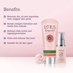 Lotus Organics+ Cosmetics Precious Brightening Facewash & Serum-Creme collection Lotus Organics+ Cosmetics Precious Brightening Facewash & Serum-Creme collection