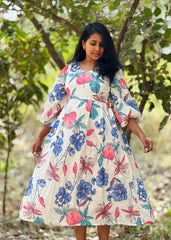Bollywood Indian Ethnic Party Wear Pure Soft Football Maxi Print Dress Bollywood Indian Ethnic Party Wear Pure Soft Football Maxi Print Dress