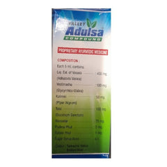 Valley Pharma Adulsa Compound With Triple Action Formula Cough Syrup 100ml Valley Pharma Adulsa Compound With Triple Action Formula Cough Syrup 100ml