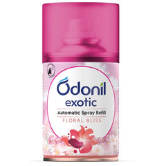 Odonil Exotic Automatic Spray with Floral Bliss,Ocean Breeze & Sensual Dahlia Machine Refill 225ml Odonil Exotic Automatic Spray with Floral Bliss,Ocean Breeze & Sensual Dahlia Machine Refill 225ml
