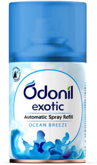 Odonil Exotic Automatic Spray with Floral Bliss,Ocean Breeze & Sensual Dahlia Machine Refill 225ml Odonil Exotic Automatic Spray with Floral Bliss,Ocean Breeze & Sensual Dahlia Machine Refill 225ml
