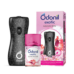 Odonil Exotic Automatic Spray with Floral Bliss,Ocean Breeze & Sensual Dahlia Machine Refill 225ml Odonil Exotic Automatic Spray with Floral Bliss,Ocean Breeze & Sensual Dahlia Machine Refill 225ml
