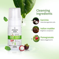 Aimil Ayouthveda Cosmetics Deep Clean Foaming Face Wash 100ml Aimil Ayouthveda Cosmetics Deep Clean Foaming Face Wash 100ml