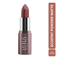 Lotus Make Up Cosmetics Ecostay Powder Matte Lip Color 4.2gm Lotus Make Up Cosmetics Ecostay Powder Matte Lip Color 4.2gm