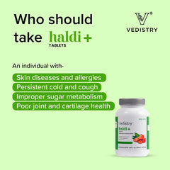 Vedistry Aayurvedic Haldi+ Strengthens Anti Allergic Action 60 Tablets Vedistry Aayurvedic Haldi+ Strengthens Anti Allergic Action 60 Tablets