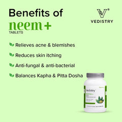 Vedistry Ayurvedic Neem + Skin Health 60 Tablets Vedistry Ayurvedic Neem + Skin Health 60 Tablets
