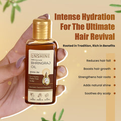 Leeford 100% Ayurvedic Enshine Bhringraj Hair Oil 60ml Leeford 100% Ayurvedic Enshine Bhringraj Hair Oil 60ml