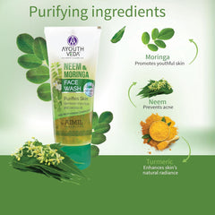 Aimil Ayouthveda Cosmetics Neem and Moringa Face Wash Pack of 2 X 50gm Aimil Ayouthveda Cosmetics Neem and Moringa Face Wash Pack of 2 X 50gm