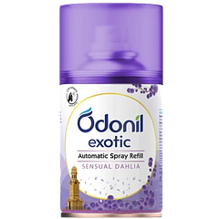 Odonil Exotic Automatic Spray with Floral Bliss,Ocean Breeze & Sensual Dahlia Machine Refill 225ml Odonil Exotic Automatic Spray with Floral Bliss,Ocean Breeze & Sensual Dahlia Machine Refill 225ml