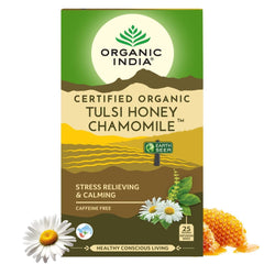 Organic India Tulsi Honey Chamomile Green Tea 25 Teabags Organic India Tulsi Honey Chamomile Green Tea 25 Teabags