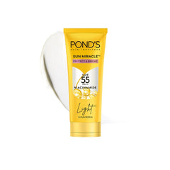 POND’S Sun Miracle SPF 55PA+++ Light Protect & Bright Sunscreen Cream POND’S Sun Miracle SPF 55PA+++ Light Protect & Bright Sunscreen Cream