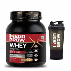 Leeford Megagrow Isolate Whey Protein Powder Cookies And Cream Flavor With Shaker 1 Kg Leeford Megagrow Isolate Whey Protein Powder Cookies And Cream Flavor With Shaker 1 Kg