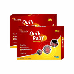 Leeford Quik Relif Topical Patch (58Mmx87Mm) 1 x 3 Patches Leeford Quik Relif Topical Patch (58Mmx87Mm) 1 x 3 Patches