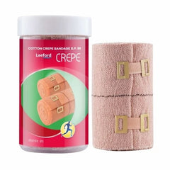 Leeford Cotton Crepe Pain Relief Bandage 10cm x 4m Leeford Cotton Crepe Pain Relief Bandage 10cm x 4m