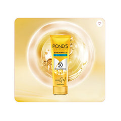 POND'S Sun Miracle SPF 50 PA+++ Protect & Hydrate With Hyaluronic Acid Creme Gel Sunscreen 50g POND'S Sun Miracle SPF 50 PA+++ Protect & Hydrate With Hyaluronic Acid Creme Gel Sunscreen 50g