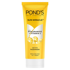 Pond's Detan For Tan Removal in Just 7 Days Contains Vitamin C Niacinamide Facewash 100gm Pond's Detan For Tan Removal in Just 7 Days Contains Vitamin C Niacinamide Facewash 100gm