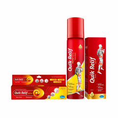 Leeford Quikrelif Oil,Spray & Ointment Combo Pack of 3 Leeford Quikrelif Oil,Spray & Ointment Combo Pack of 3