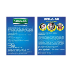 Leeford Ortho Aid Pain Relief Balm 10ml Leeford Ortho Aid Pain Relief Balm 10ml