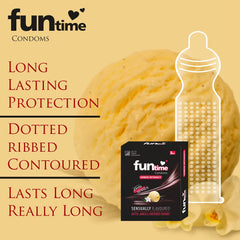 Leeford Funtime Vanilla Flavored Condom 10 Piece Leeford Funtime Vanilla Flavored Condom 10 Piece