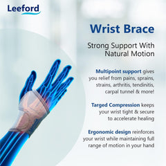 Leeford Wrist Brace Neoprene Universal Color Random Leeford Wrist Brace Neoprene Universal Color Random