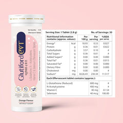 Leeford Glutiford Effervescent Orange Flavor 15 Tablets Leeford Glutiford Effervescent Orange Flavor 15 Tablets
