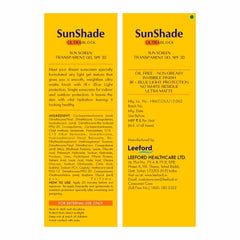 Leeford Sunshade Sunscreen Gel SPF 30 & SPF 50 With Glycolic Acid 50ml Leeford Sunshade Sunscreen Gel SPF 30 & SPF 50 With Glycolic Acid 50ml