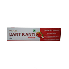 Patanjali Dant Kanti Fresh Active Toothpaste Gel 80g Patanjali Dant Kanti Fresh Active Toothpaste Gel 80g