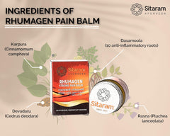 2 X Sitaram Ayurveda Rhumagen Strong Pain Balm 10gm 2 X Sitaram Ayurveda Rhumagen Strong Pain Balm 10gm