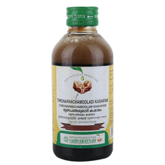 Vaidyaratnam Thrunapanchamooladi Kashayam Liquid 200ml Vaidyaratnam Thrunapanchamooladi Kashayam Liquid 200ml